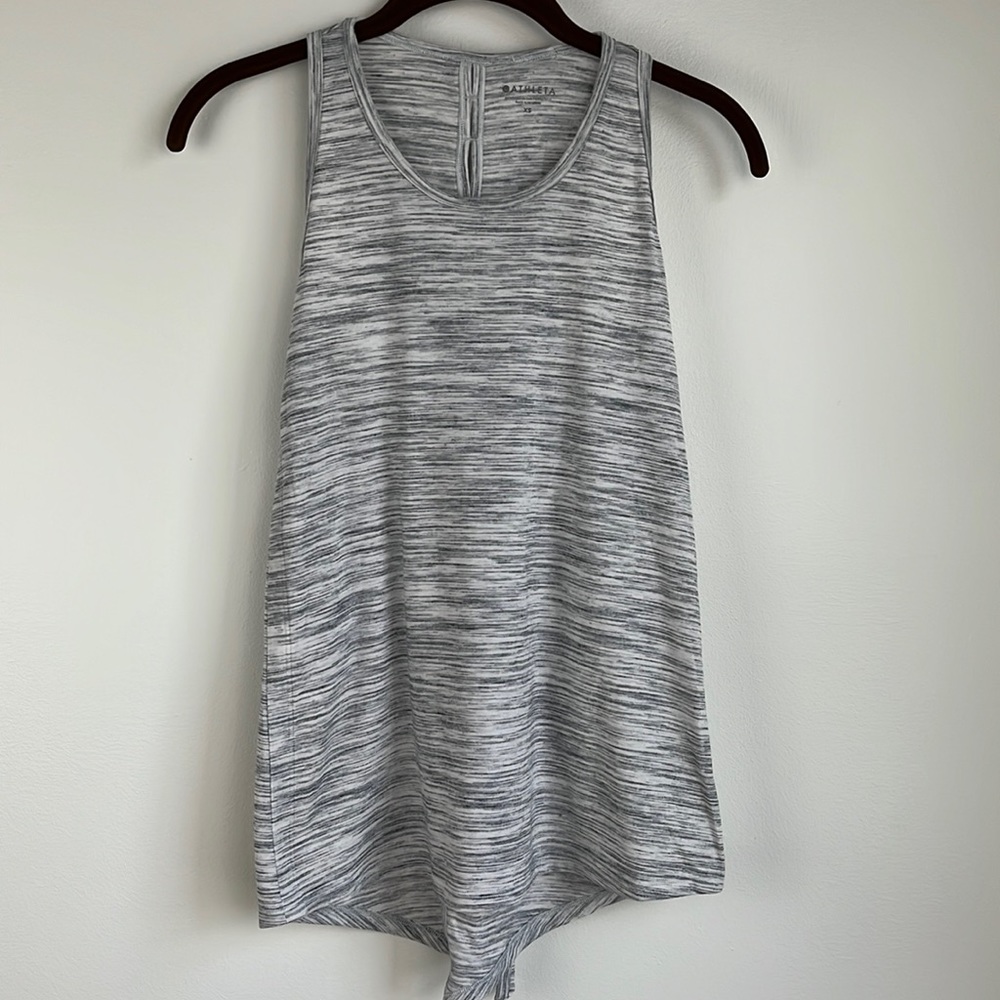 Athleta women’s space dye gray Essence tank. Size XS